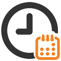 Ikona zegara i kalendarza