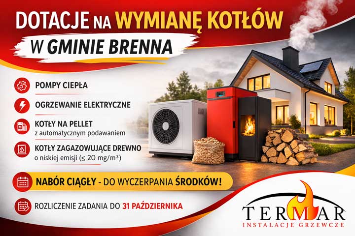 Dofinansowanie do wymiany źródeł ciepła w Gminie Skoczów - program wsparcia dla mieszkańców