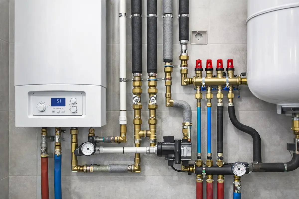Instalacje grzewcze Wisła - kotłownia CO z pompą ciepła i kotłem gazowym